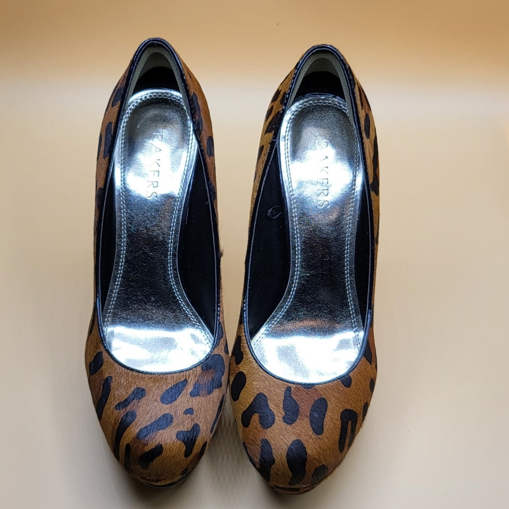 Leopard Print Platform Heels - image 3